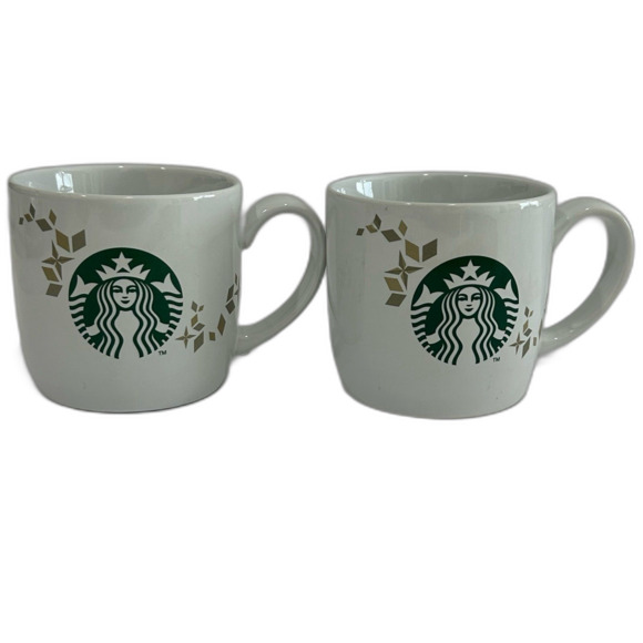 Starbucks 2013 Holiday Collection 14oz. Ceramic Mugs (2) Never Used - Picture 1 of 10